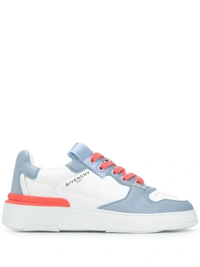 Givenchy Wings Low Sneakers In White Leather