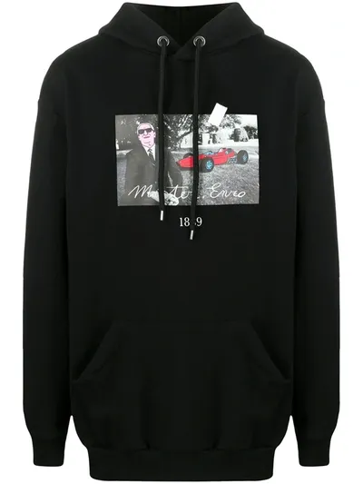 Throwback 'mister Enzo' Graphic Hoodie In Black