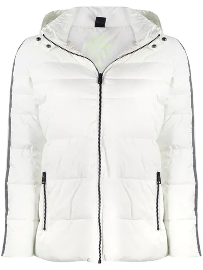 Ecoalf Croset Quilted Hooded Jacket In White