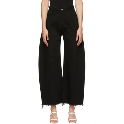 Marques' Almeida Ssense Exclusive Black Boyfriend Jeans In Solid Black