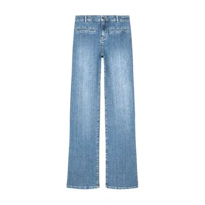 Vanessa Bruno Nello Straight Leg Trouser Jeans In Blue In Indigo Clair