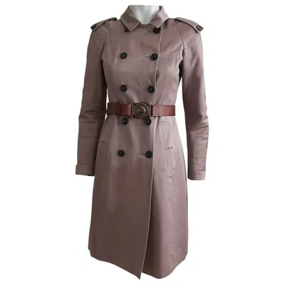 Pre-owned Burberry Trench Coat In Brown