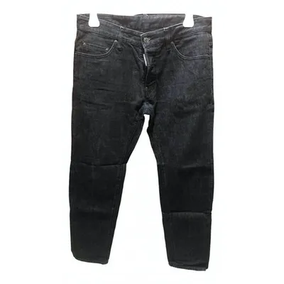 Pre-owned Dsquared2 Straight Jeans In Black