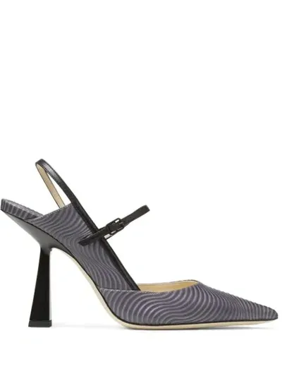 Jimmy Choo Ray 100mm Pumps In Grey