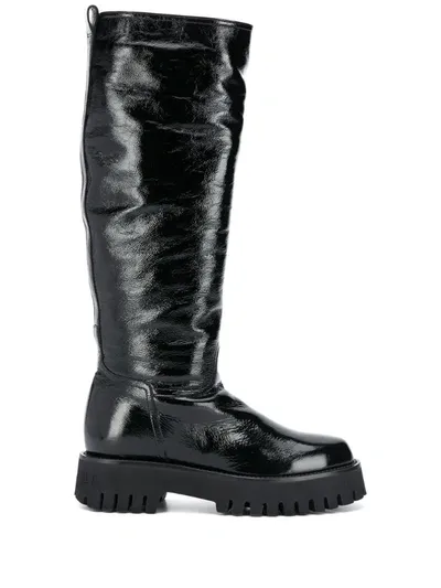 Casadei Knee-high Boots In Black