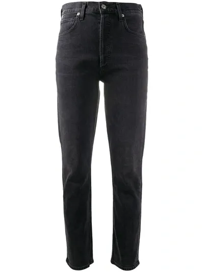 Citizens Of Humanity Mid Rise Boyfriend Jeans In Black