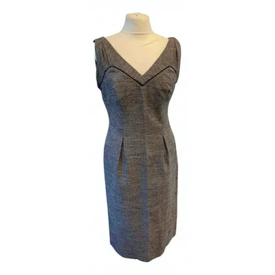 Pre-owned Diane Von Furstenberg Wool Mid-length Dress In Other