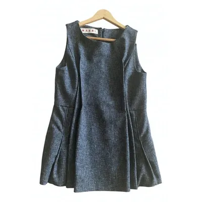 Pre-owned Marni Wool Tunic In Grey