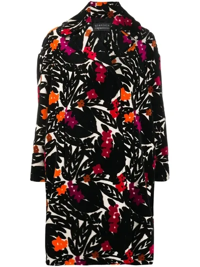 Gianluca Capannolo Macro-print Coat In Black