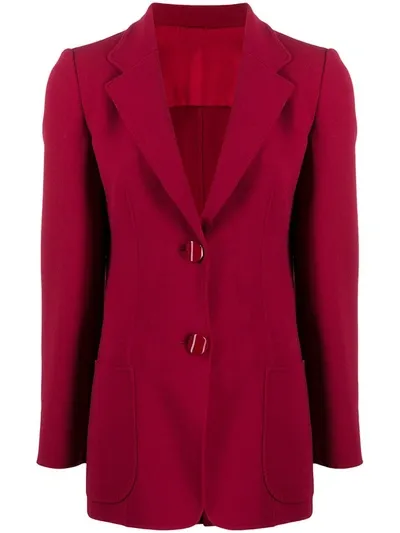 Giorgio Armani Single-breasted Jacket In Red