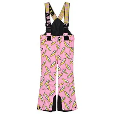 Stella Mccartney Kids Pink Lightning Bolt Print Ski Trousers