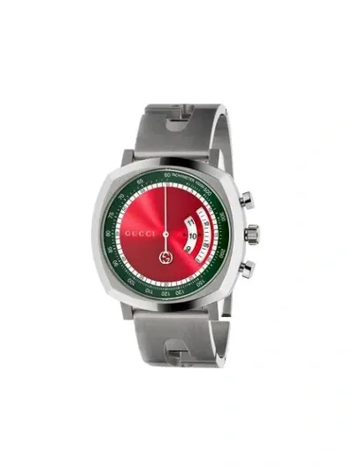 Gucci Orologio Grip 40mm Watch In Silver