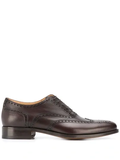 Scarosso Philip Classic Brogues In Brown Calf