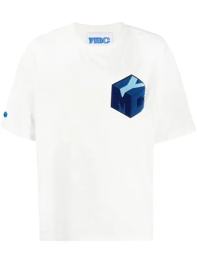 Ymc You Must Create Short Sleeve Logo Patch T-shirt In Neutrals