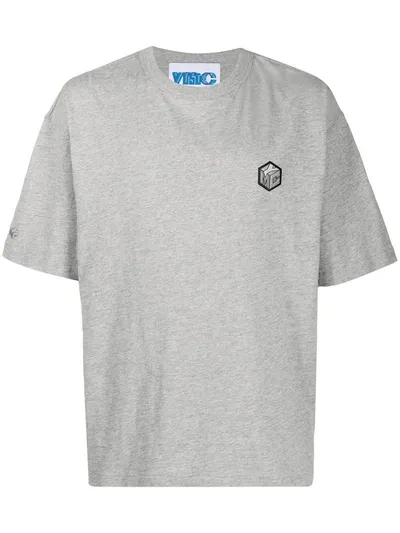 Ymc You Must Create Short Sleeve Embroidered Logo T-shirt In Grey