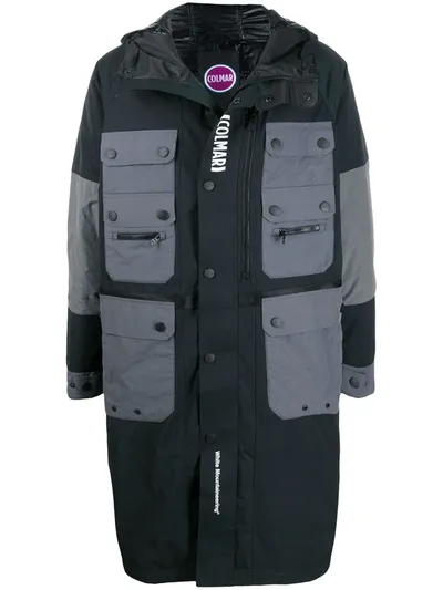 White Mountaineering Long-sleeve Padded Coat In Black