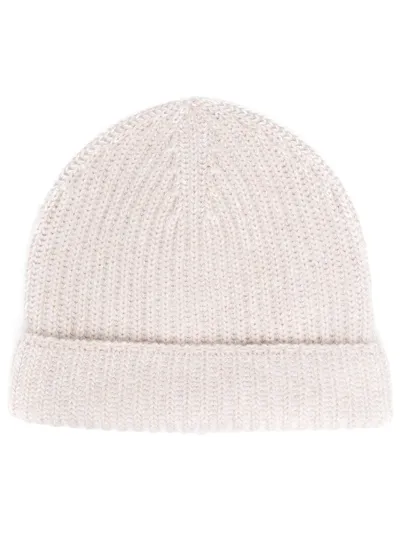 Joseph Ribbed-knit Beanie In Neutrals