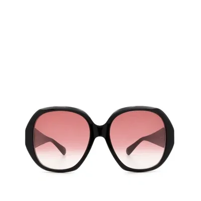 Gucci Gg0796s Black Sunglasses In Pink