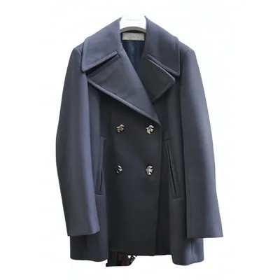 Pre-owned Nina Ricci Wool Peacoat In Blue