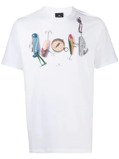 Ps By Paul Smith Graphic Print T-shirt In White