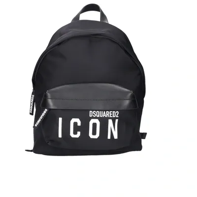 Dsquared2 Women Backpack Icon Nylon Logo Black