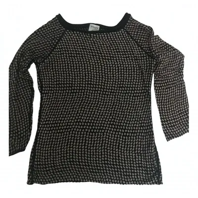 Pre-owned Armani Collezioni Black Cotton Top