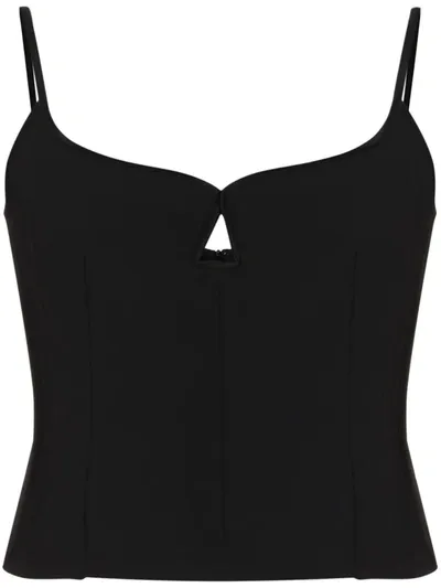 Paris Georgia Women's Marlo Sleeveless Satin Singlet In Schwarz