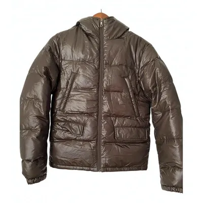 Pre-owned Prada Puffer In Brown