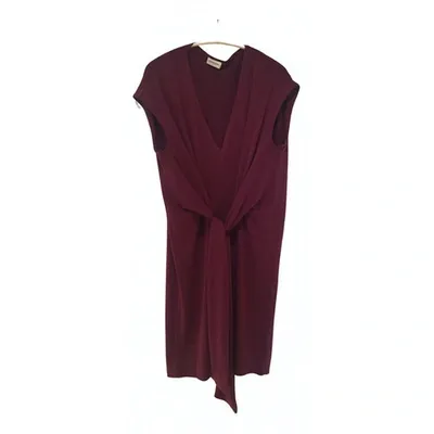 Pre-owned By Malene Birger Mid-length Dress In Burgundy