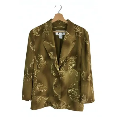 Pre-owned Genny Silk Blazer In Multicolour