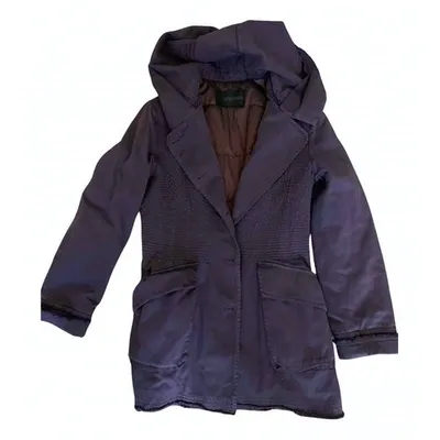 Pre-owned Ermanno Scervino Peacoat In Purple