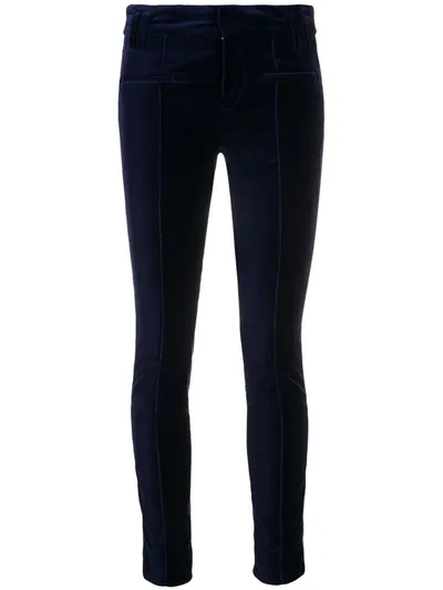 Haider Ackermann Slim Velvet Leggings In Black