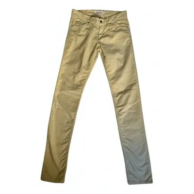 Pre-owned Isabel Marant Étoile Slim Jeans In Yellow