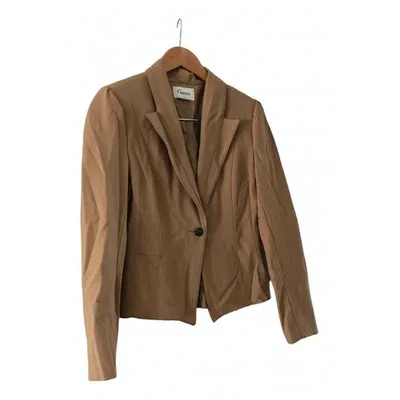 Pre-owned Ganni Beige Cotton Jacket