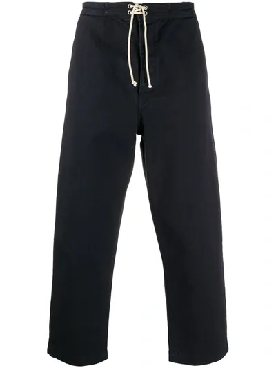 Société Anonyme Corduroy Loose Fit Trousers In Blue