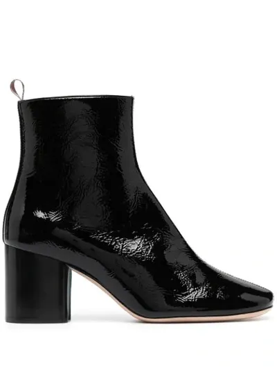 Paul Smith Chunky Leather Ankle Boots In Black