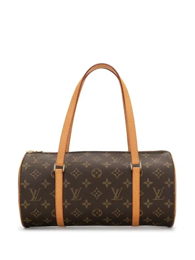 Pre-owned Louis Vuitton 2003  Papillon 30 Tote Bag In Brown