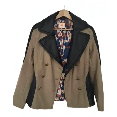 Pre-owned Matthew Williamson Wool Coat In Beige