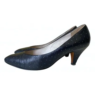 Pre-owned Sergio Rossi Leather Heels In Black