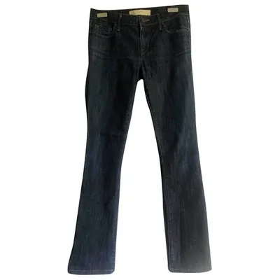 Pre-owned Marc By Marc Jacobs Navy Cotton - Elasthane Jeans