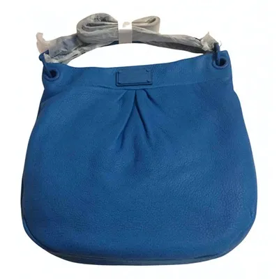 Pre-owned Marc By Marc Jacobs Leather Handbag In Blue