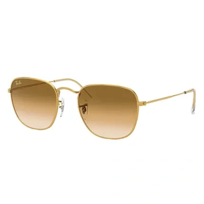 Ray Ban Frank Legend Gold Sunglasses Gold Frame Brown Lenses 48-20