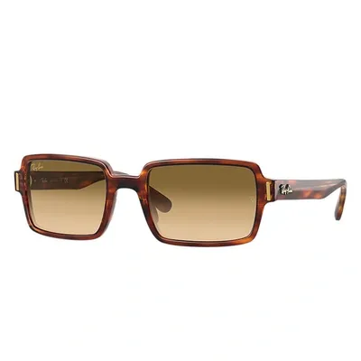 Ray Ban Benji Sunglasses Striped Havana Frame Brown Lenses 52-20 In Havana Gestreift