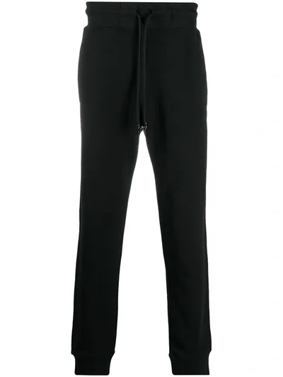 Versace Logo-print Drawstring Track Pants In Black