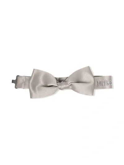 Monnalisa Kids' Classic Bow Tie In Grey