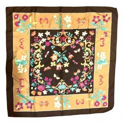 Pre-owned Gucci Silk Neckerchief In Multicolour