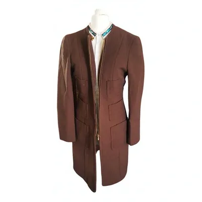 Pre-owned Paul Smith Wool Coat In Brown