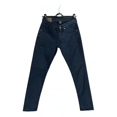 Pre-owned Dondup Trousers In Blue