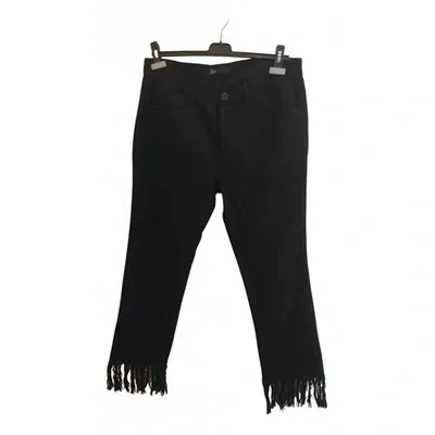 Pre-owned 3x1 Straight Jeans In Black