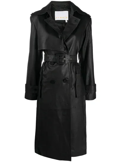 Remain Belted Trench Coat In Black